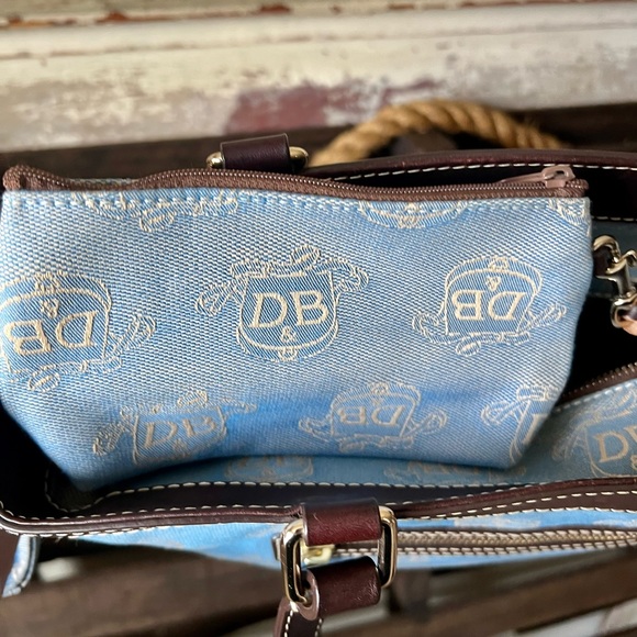 NWOT Vintage DOONEY & BOURKE Bag in Blue/Cream - Picture 8 of 16